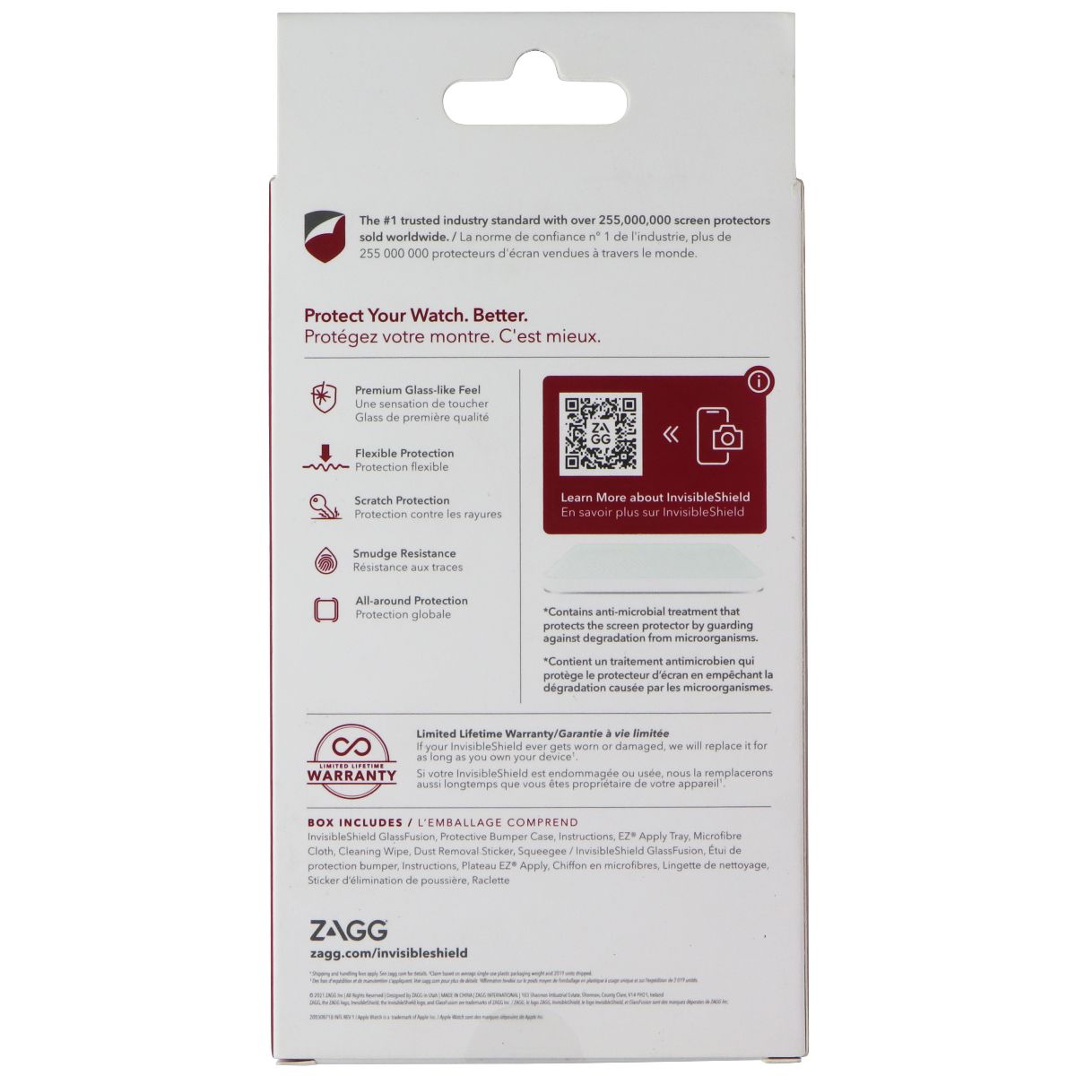 ZAGG GlassFusion 360 Series Screen Protector for Apple Watch Series 7 (45mm) Smart Watch Accessories - Screen Protectors Zagg - Simple Cell Bulk Wholesale Pricing - USA Seller