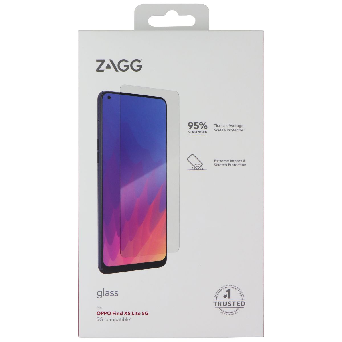 ZAGG (Glass) Series Tempered Glass for OPPO Find X5 Lite 5G - Clear Cell Phone - Screen Protectors Zagg - Simple Cell Bulk Wholesale Pricing - USA Seller