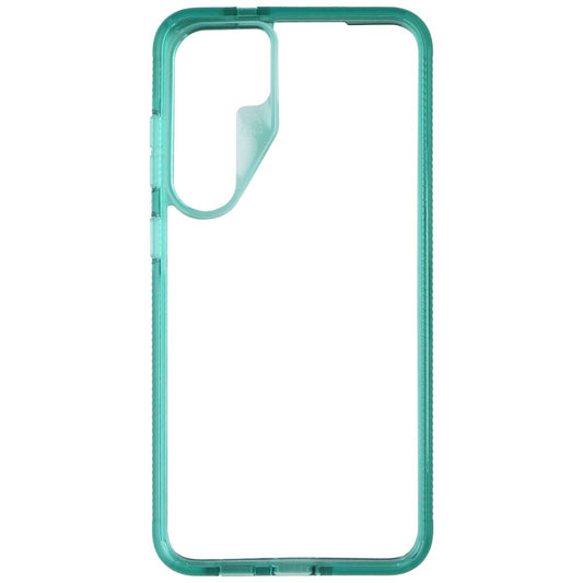 ZAGG Santa Cruz Case for Samsung Galaxy S24+ (Plus) - Clear/Aquamarine Blue