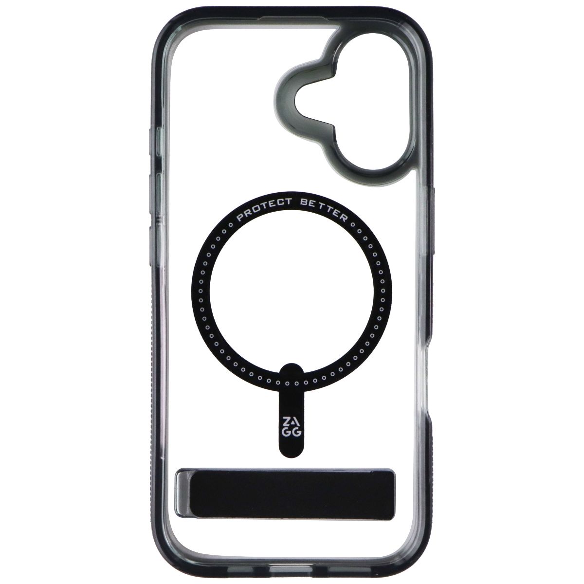 ZAGG Santa Cruz Series Snap Case with Kickstand for Apple iPhone 17 - Jet Black Cell Phone - Cases, Covers & Skins Zagg - Simple Cell Bulk Wholesale Pricing - USA Seller