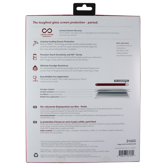 ZAGG InvisibleShield (Glass+) Screen Protector for Samsung Galaxy Tab S3 iPad/Tablet Accessories - Screen Protectors Zagg - Simple Cell Bulk Wholesale Pricing - USA Seller