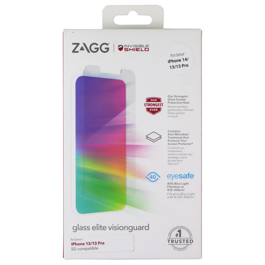 ZAGG InvisibleShield Glass Elite Visionguard Screen for iPhone 13/13 Pro - Clear Cell Phone - Screen Protectors Zagg - Simple Cell Bulk Wholesale Pricing - USA Seller