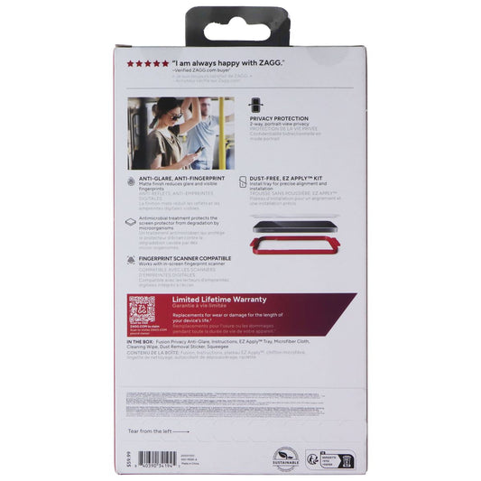 ZAGG Fusion Privacy Anti-Glare Series Screen Protector for Galaxy S25 Ultra