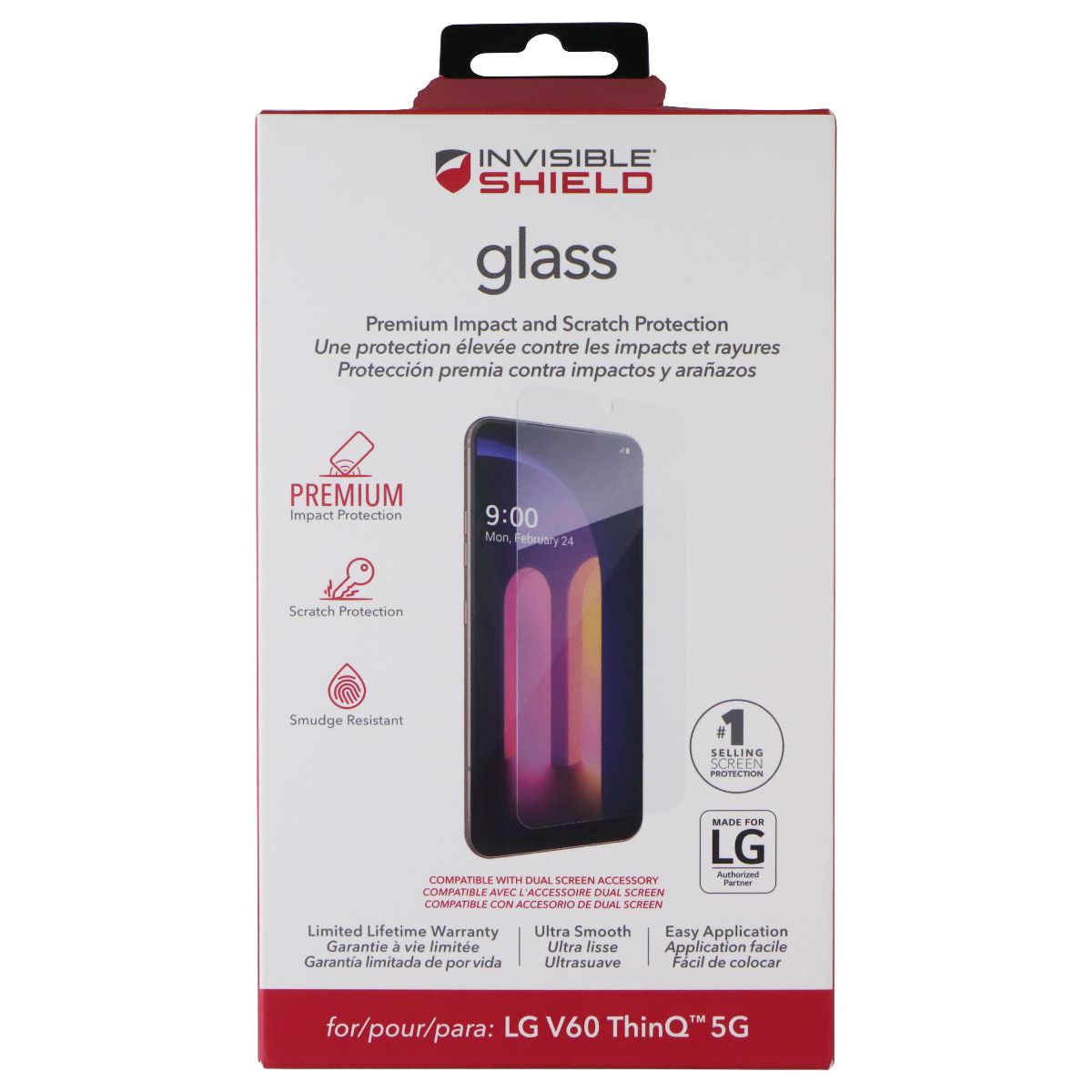 ZAGG Invisible Shield Glass Series Screen Protector for LG V60 ThinQ 5G Cell Phone - Screen Protectors Zagg - Simple Cell Bulk Wholesale Pricing - USA Seller