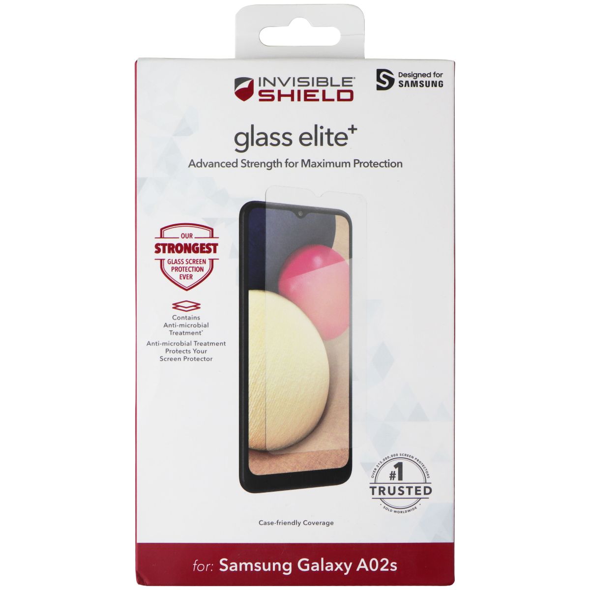 ZAGG InvisibleShield (Glass Elite+) Tempered Glass for Galaxy A02s - Clear Cell Phone - Screen Protectors Zagg - Simple Cell Bulk Wholesale Pricing - USA Seller