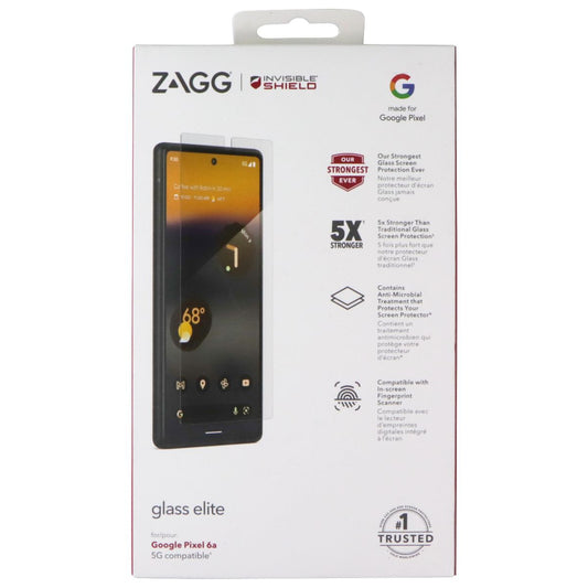 ZAGG InvisibleShield (Glass Elite) Screen Protector for Google Pixel 6a - Clear Cell Phone - Screen Protectors Zagg - Simple Cell Bulk Wholesale Pricing - USA Seller