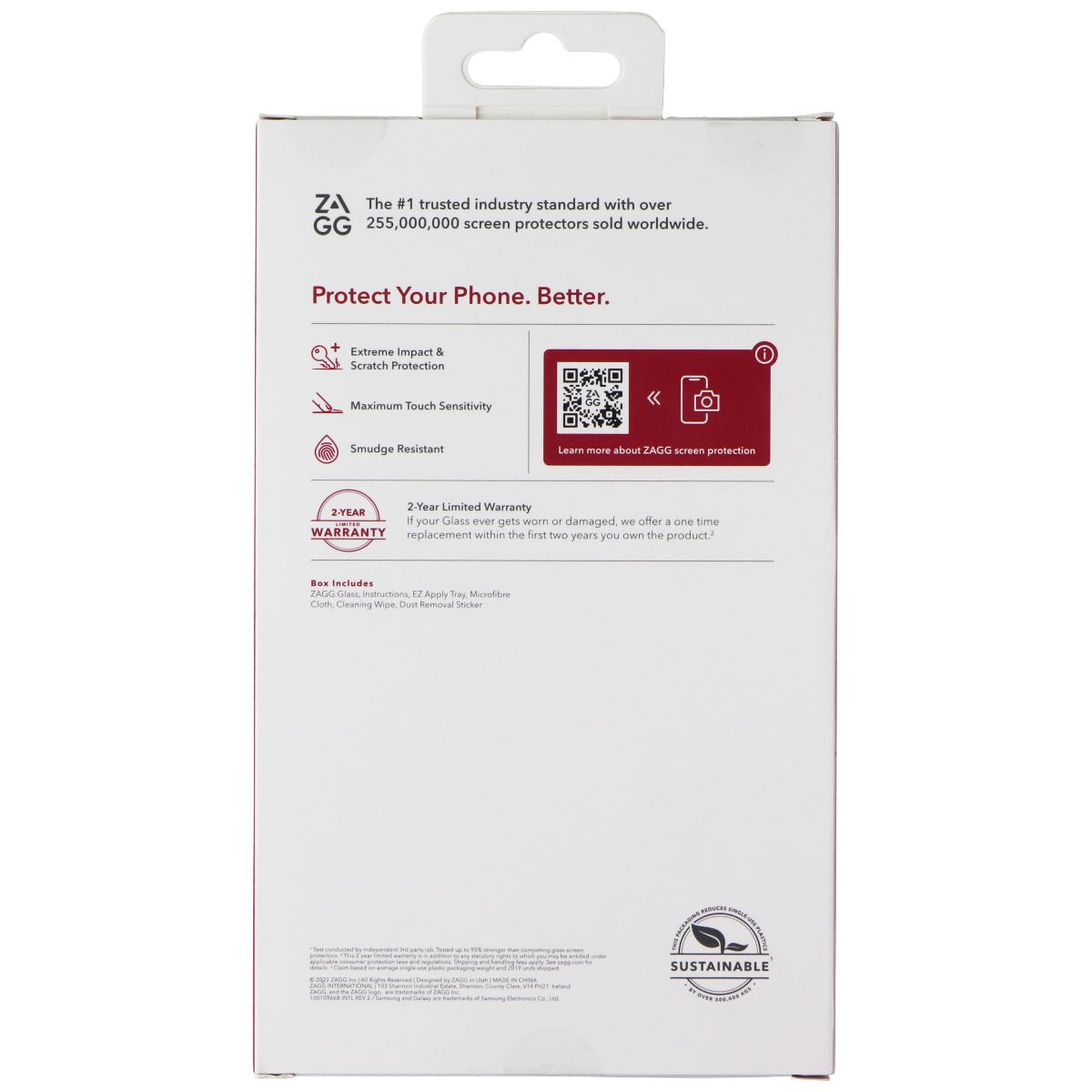 ZAGG Glass Series Screen Protector for Samsung Galaxy A13 Cell Phone - Screen Protectors Zagg - Simple Cell Bulk Wholesale Pricing - USA Seller
