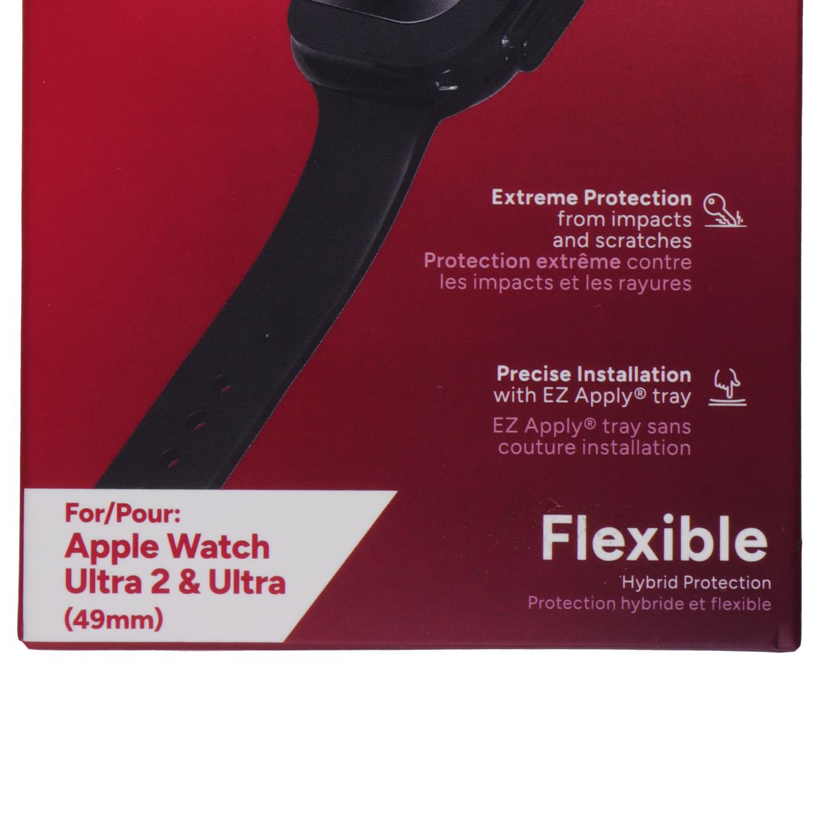 ZAGG Invisible Shield GlassFusion Screen Protector for Apple Watch Ultra (49mm) Smart Watch Accessories - Screen Protectors Zagg    - Simple Cell Bulk Wholesale Pricing - USA Seller