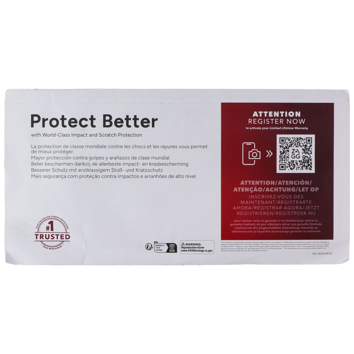 ZAGG Invisible Shield Fusion XTR2 Eco for Samsung Galaxy S23 - Bulk Packaging Cell Phone - Screen Protectors Zagg - Simple Cell Bulk Wholesale Pricing - USA Seller