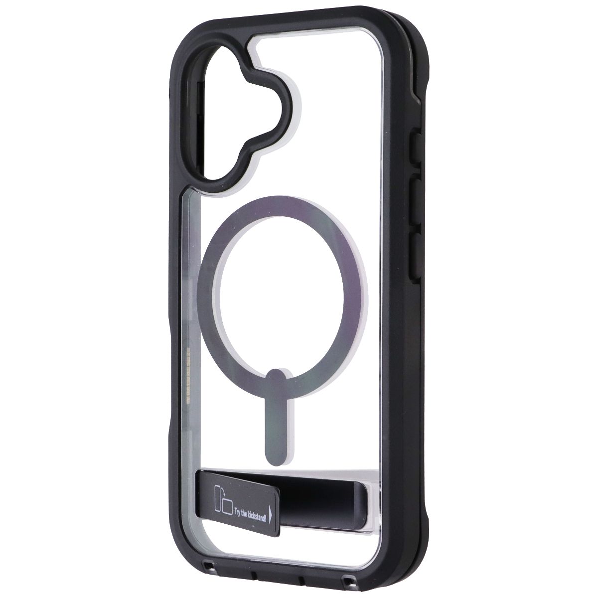 ZAGG Rainier Case for MagSafe with Kickstand for Apple iPhone 16 - Black