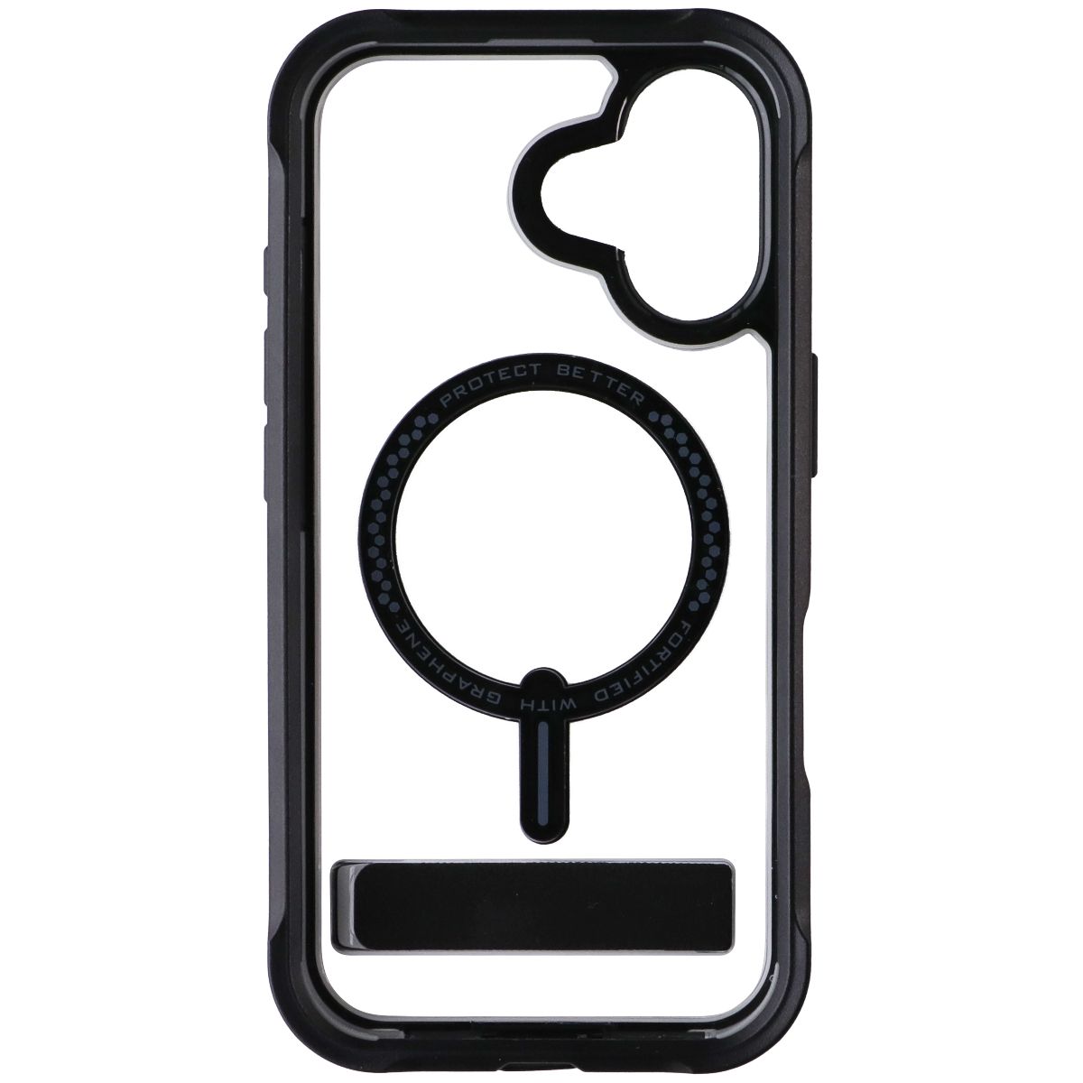 ZAGG Rainier Case for MagSafe with Kickstand for Apple iPhone 16 - Black