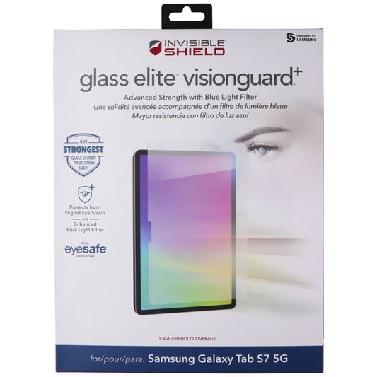 ZAGG (Glass Elite VisionGuard+) for Samsung Galaxy Tab S7 5G Tablet - Clear iPad/Tablet Accessories - Screen Protectors Zagg - Simple Cell Bulk Wholesale Pricing - USA Seller