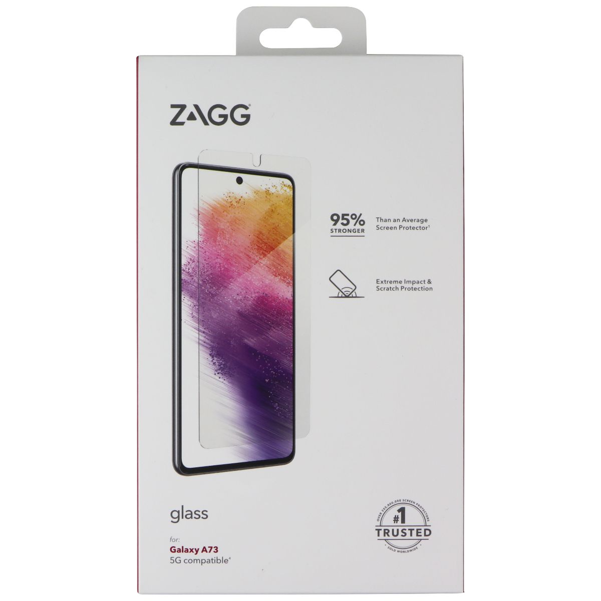 ZAGG Glass Screen Protector for Samsung Galaxy A73 Cell Phone - Screen Protectors Zagg - Simple Cell Bulk Wholesale Pricing - USA Seller