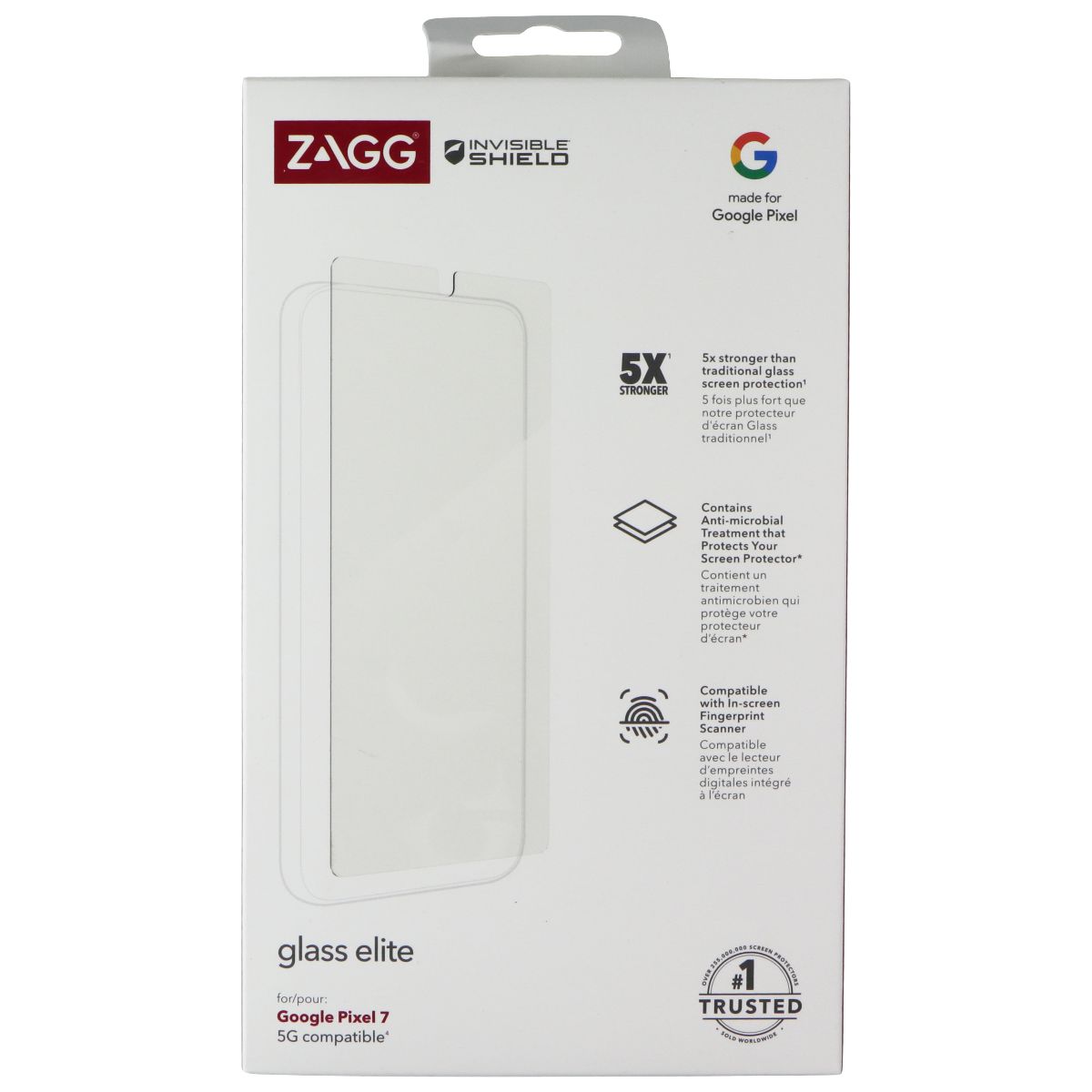 ZAGG Invisible Shield Glass Elite Screen Protector for Google Pixel 7 Cell Phone - Screen Protectors Zagg - Simple Cell Bulk Wholesale Pricing - USA Seller