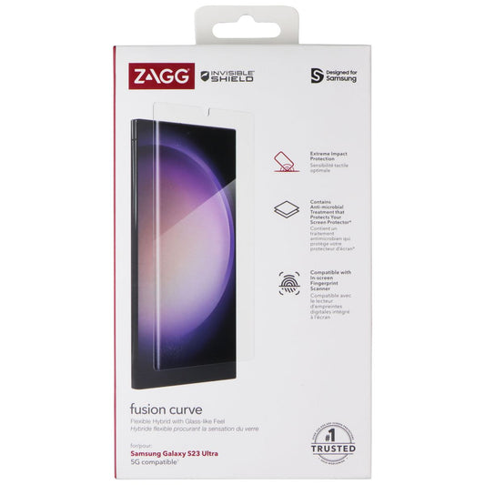 ZAGG Invisible Shield Fusion Curve Screen Protector for Samsung Galaxy S23 Ultra Cell Phone - Screen Protectors Zagg    - Simple Cell Bulk Wholesale Pricing - USA Seller