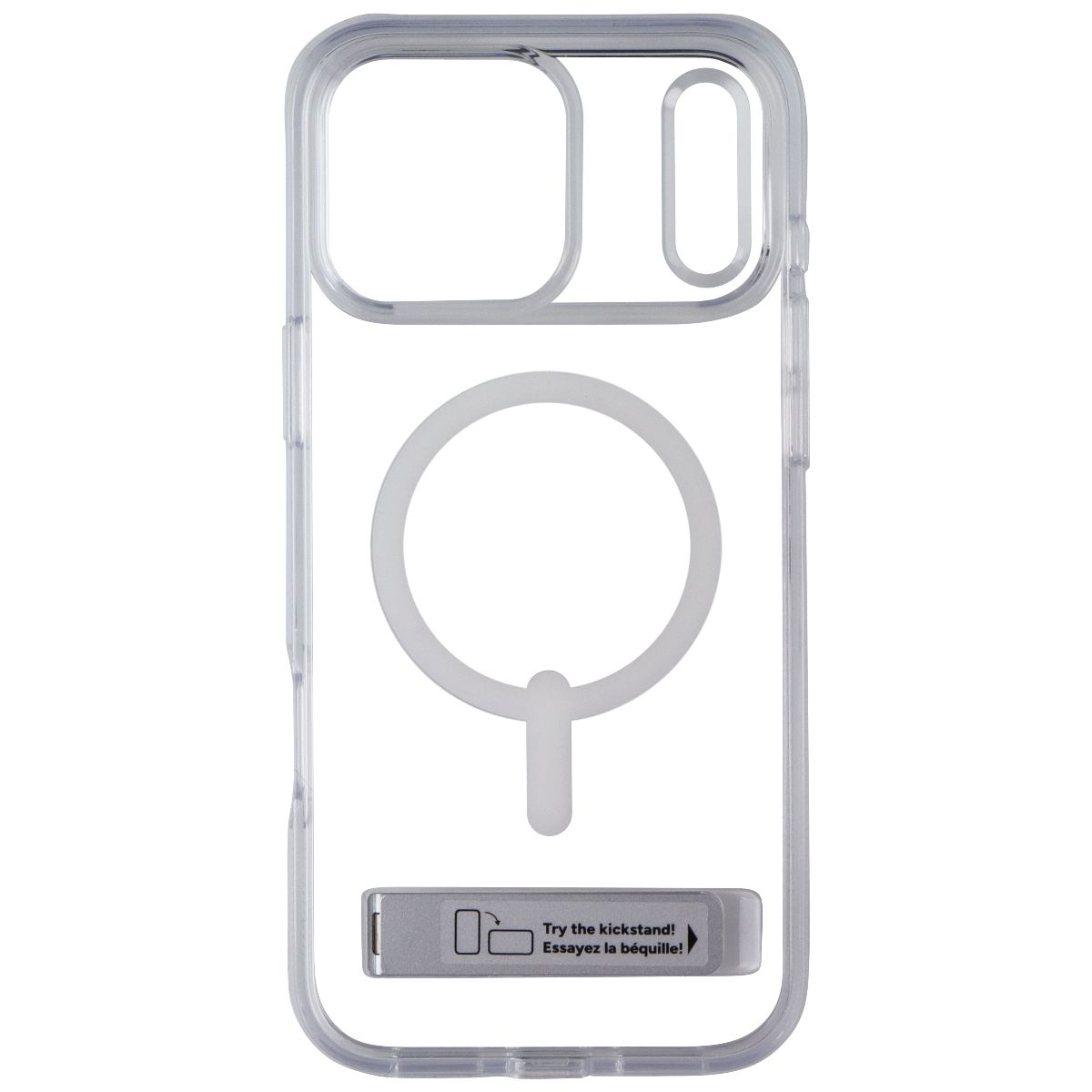 ZAGG Crystal Palace Kickstand Case for MagSafe for iPhone 17 Pro Max - Clear Cell Phone - Cases, Covers & Skins Zagg - Simple Cell Bulk Wholesale Pricing - USA Seller