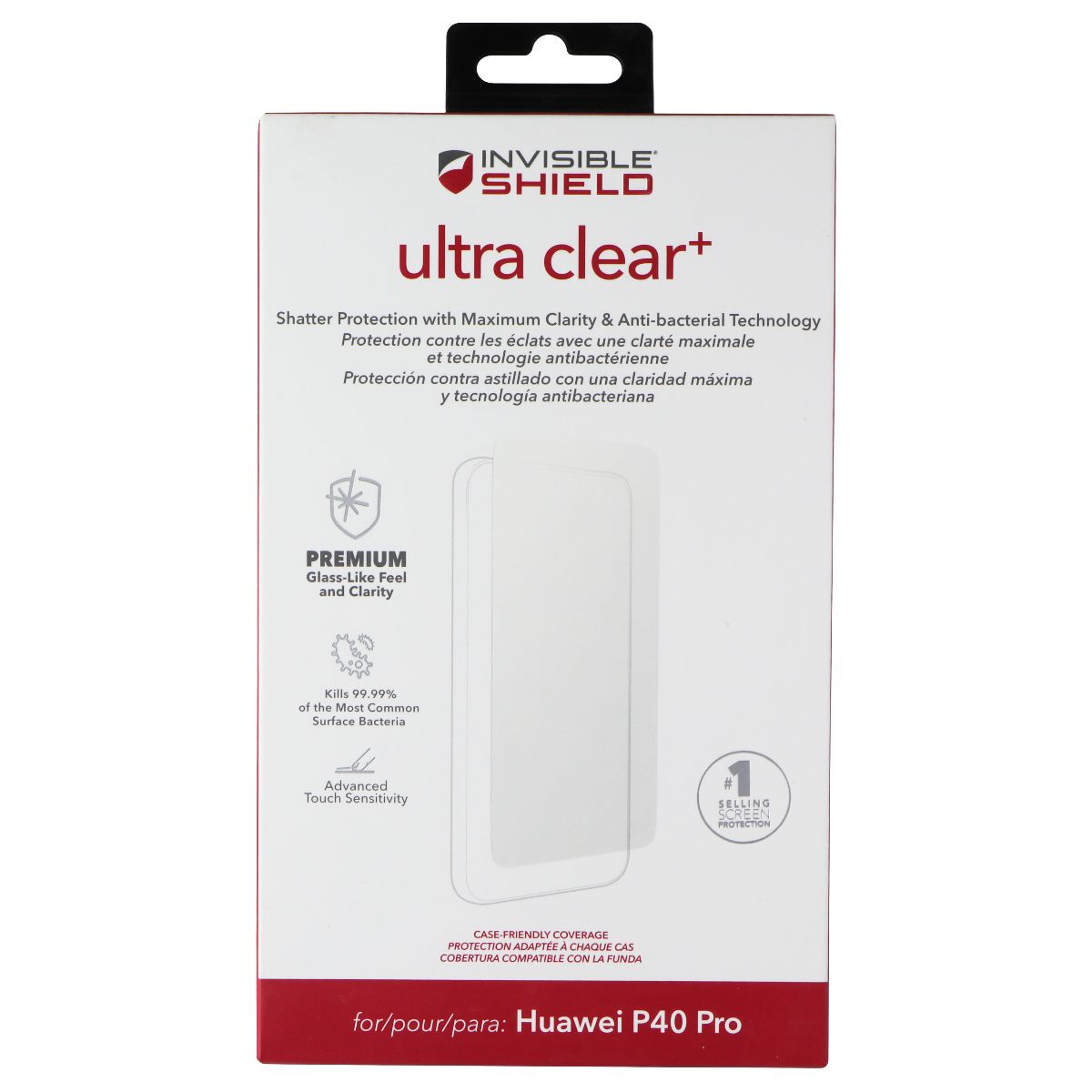 ZAGG Invisible Shield Ultra Clear+ Series Screen Protector for Huawei P40 Pro Cell Phone - Screen Protectors Zagg    - Simple Cell Bulk Wholesale Pricing - USA Seller