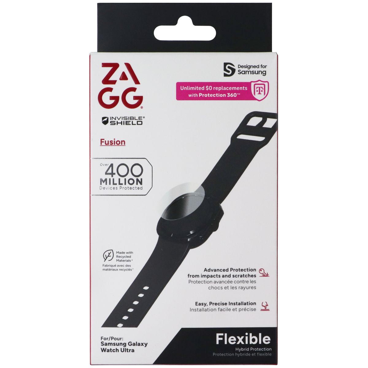 ZAGG Fusion Invisible Shield Screen Protection for Samsung Galaxy Watch Ultra