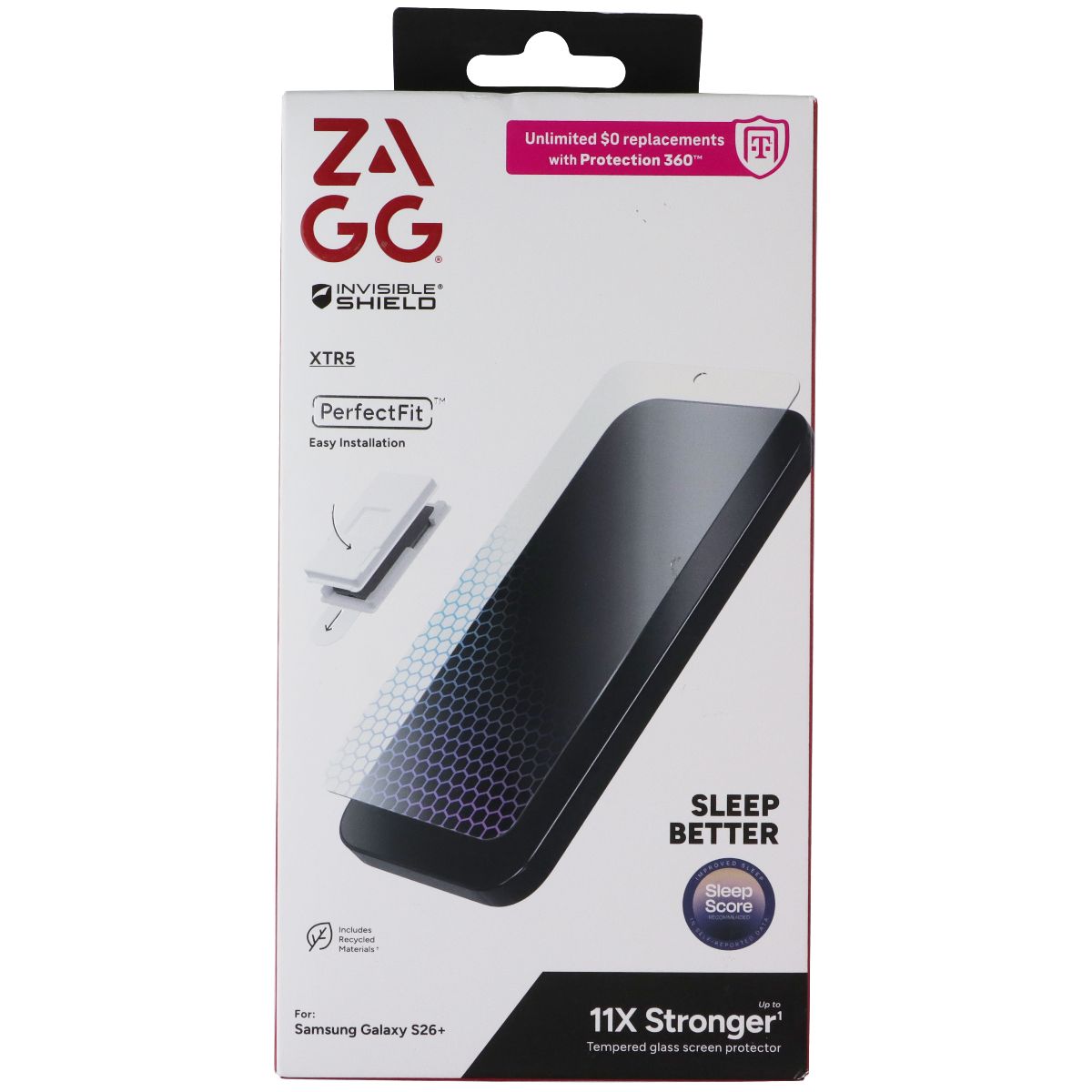 ZAGG XTR5 Tempered Glass Screen Protector for Samsung Galaxy S26+ (Plus)
