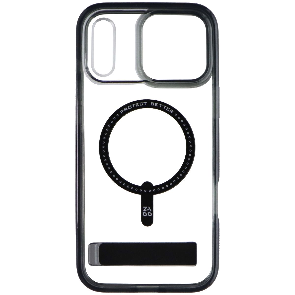 ZAGG Santa Cruz Snap Case with Kickstand for Apple iPhone 17 Pro Max - Jet Black Cell Phone - Cases, Covers & Skins Zagg - Simple Cell Bulk Wholesale Pricing - USA Seller