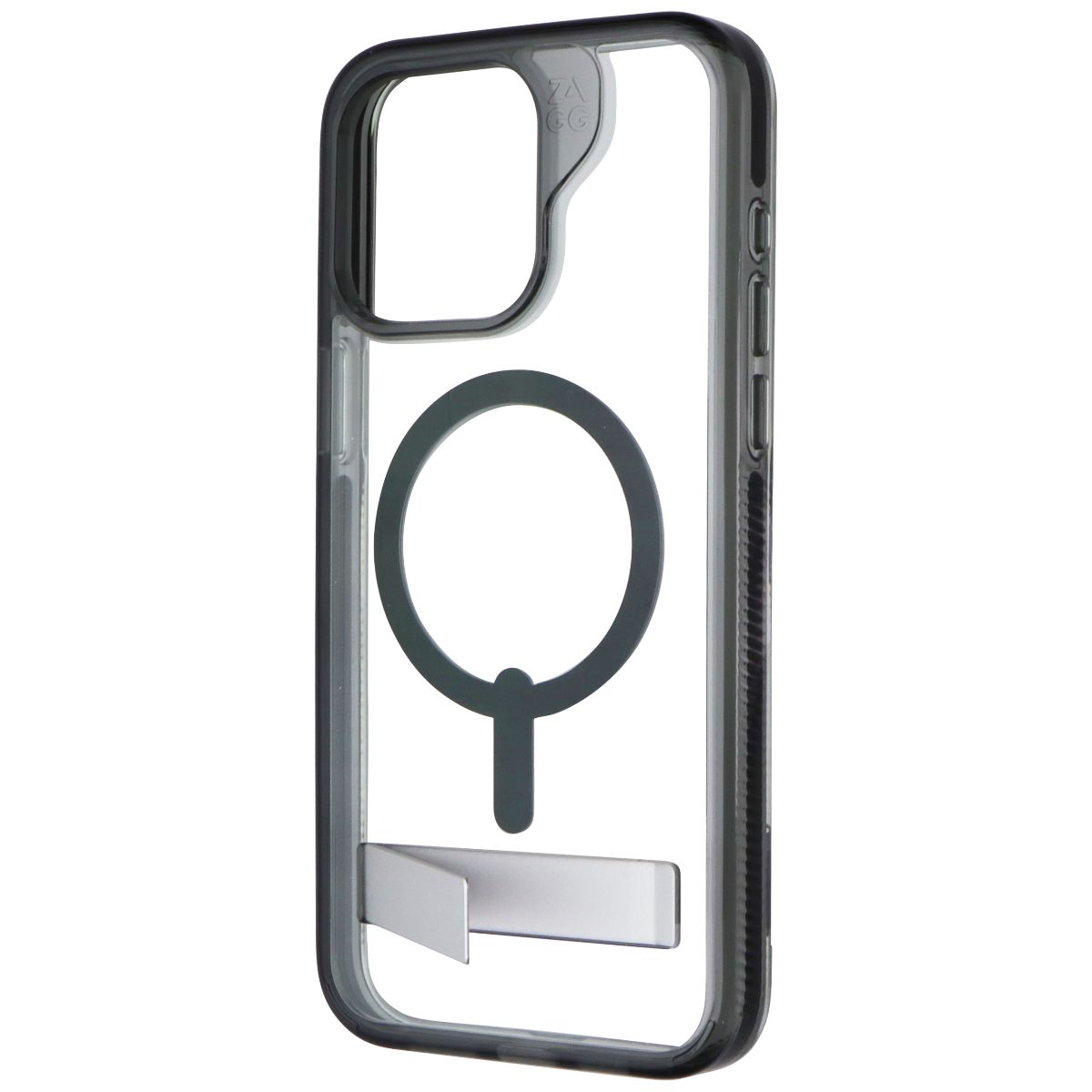 ZAGG Santa Cruz Snap with Kickstand Case for iPhone 15 Pro Max - Clear/Black Cell Phone - Cases, Covers & Skins Zagg - Simple Cell Bulk Wholesale Pricing - USA Seller