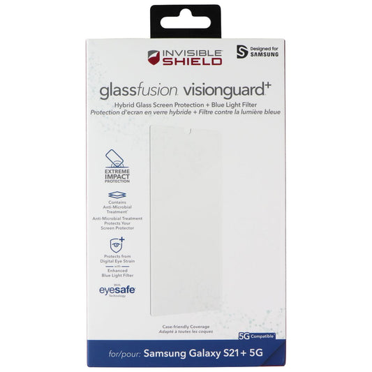 InvisibleShield GlassFusion VisionGuard+ Screen Protector for Galaxy S21+ 5G Cell Phone - Screen Protectors Zagg - Simple Cell Bulk Wholesale Pricing - USA Seller