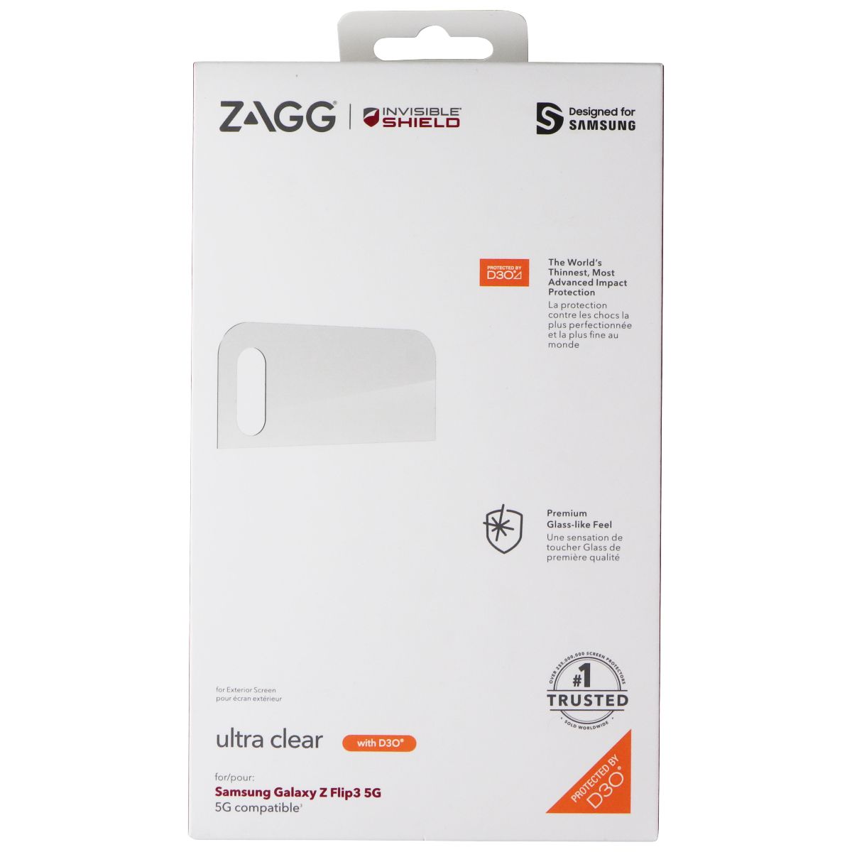 ZAGG InvisibleShield Ultra Clear Screen Protector for Galaxy Z Flip3 5G - Clear Cell Phone - Screen Protectors Zagg - Simple Cell Bulk Wholesale Pricing - USA Seller