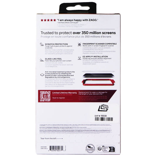 ZAGG Invisible Shield Fusion Protect Screen Protector for Samsung Galaxy S24 Cell Phone - Screen Protectors Zagg - Simple Cell Bulk Wholesale Pricing - USA Seller