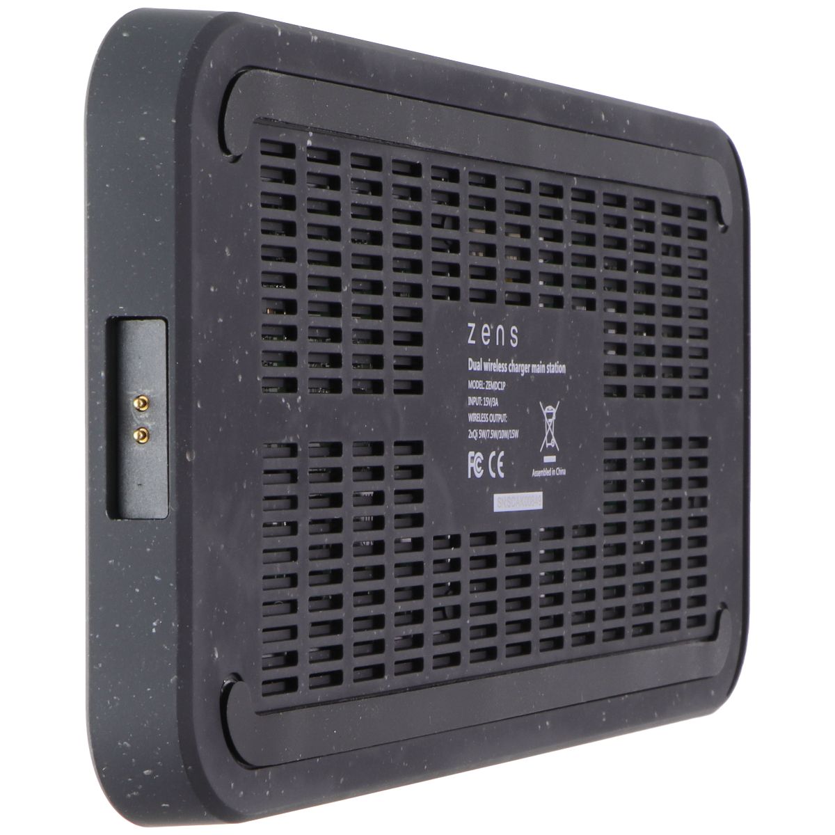 Zens Modular Dual Wireless Charger Main Station - Black Cell Phone - Chargers & Cradles ZENS - Simple Cell Bulk Wholesale Pricing - USA Seller