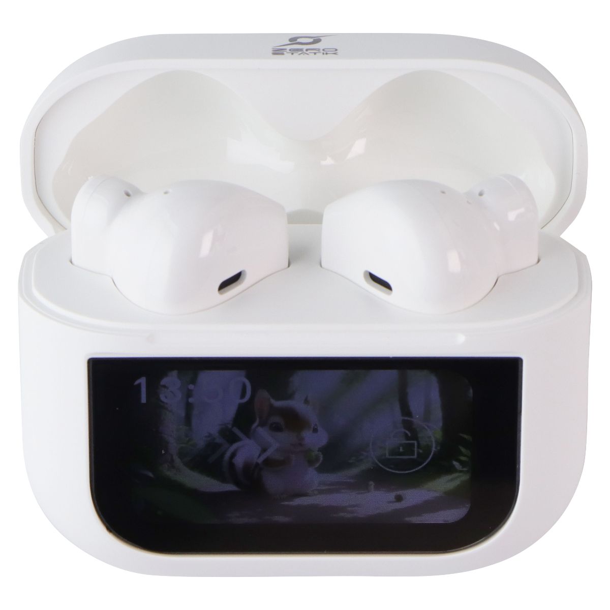 Zero Statik Wireless Earbuds (VIU-MEDIA-TW-WHT) - White Portable Audio - Headphones Zero Statik - Simple Cell Bulk Wholesale Pricing - USA Seller