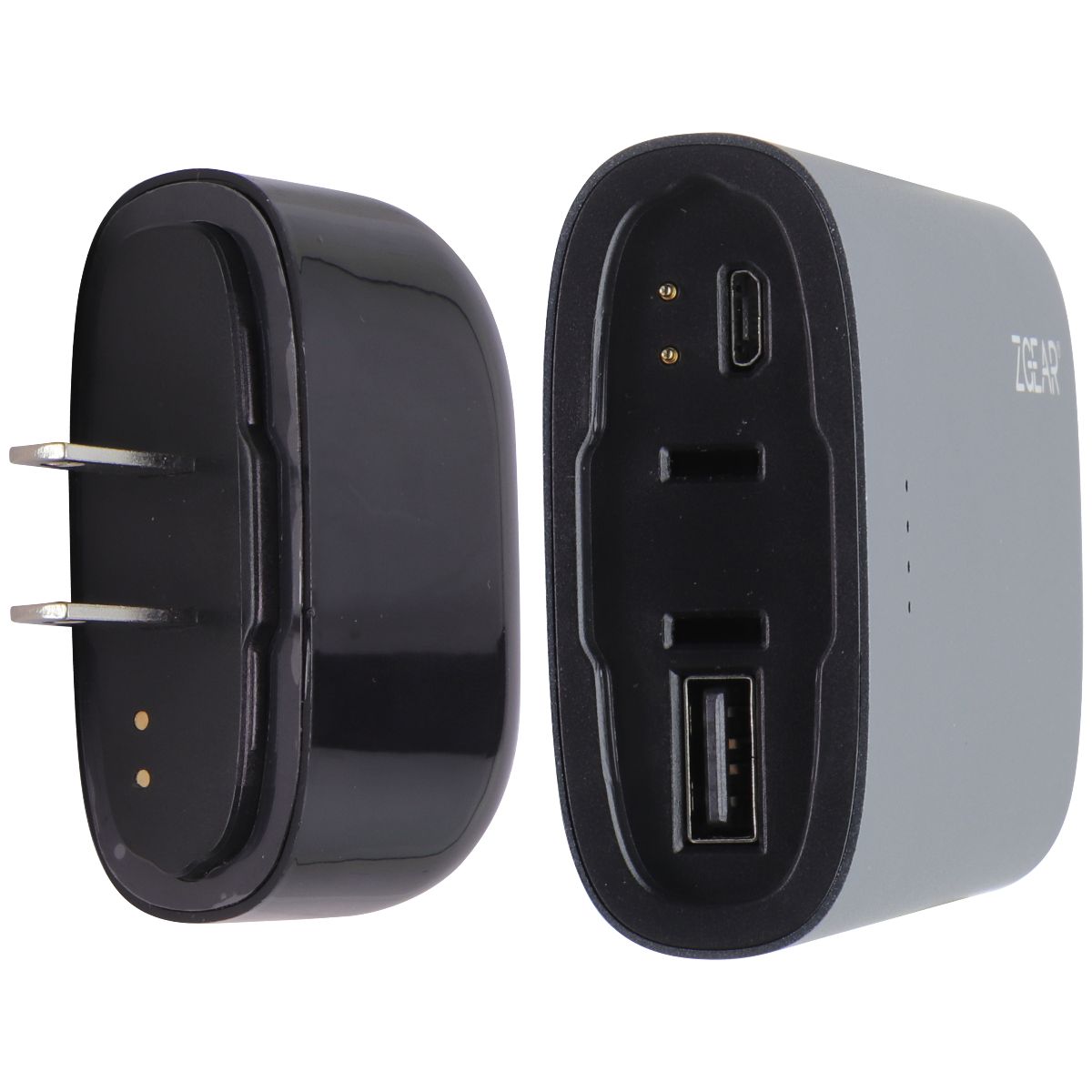 ZGear (10,000mAh) 2-in-1 Power Bank and Detachable Wall Charger - Black/Gray Cell Phone - Chargers & Cradles ZGEAR - Simple Cell Bulk Wholesale Pricing - USA Seller