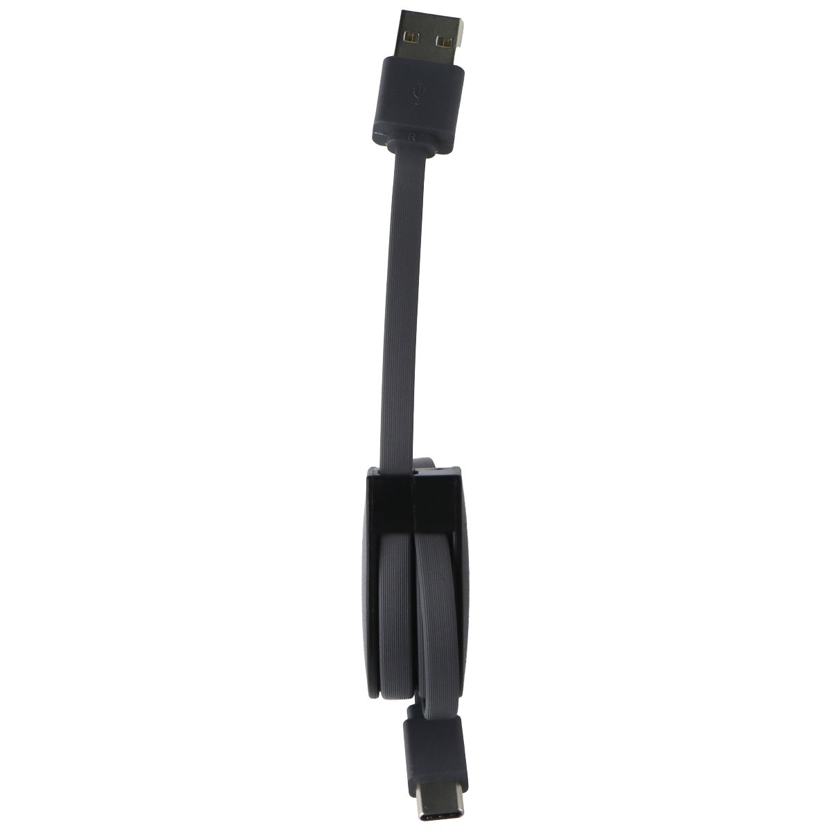 ZGear 3ft Retractable USB-A to USB-C Charge & Sync Cable - Dark Gray Cell Phone - Cables & Adapters ZGEAR - Simple Cell Bulk Wholesale Pricing - USA Seller