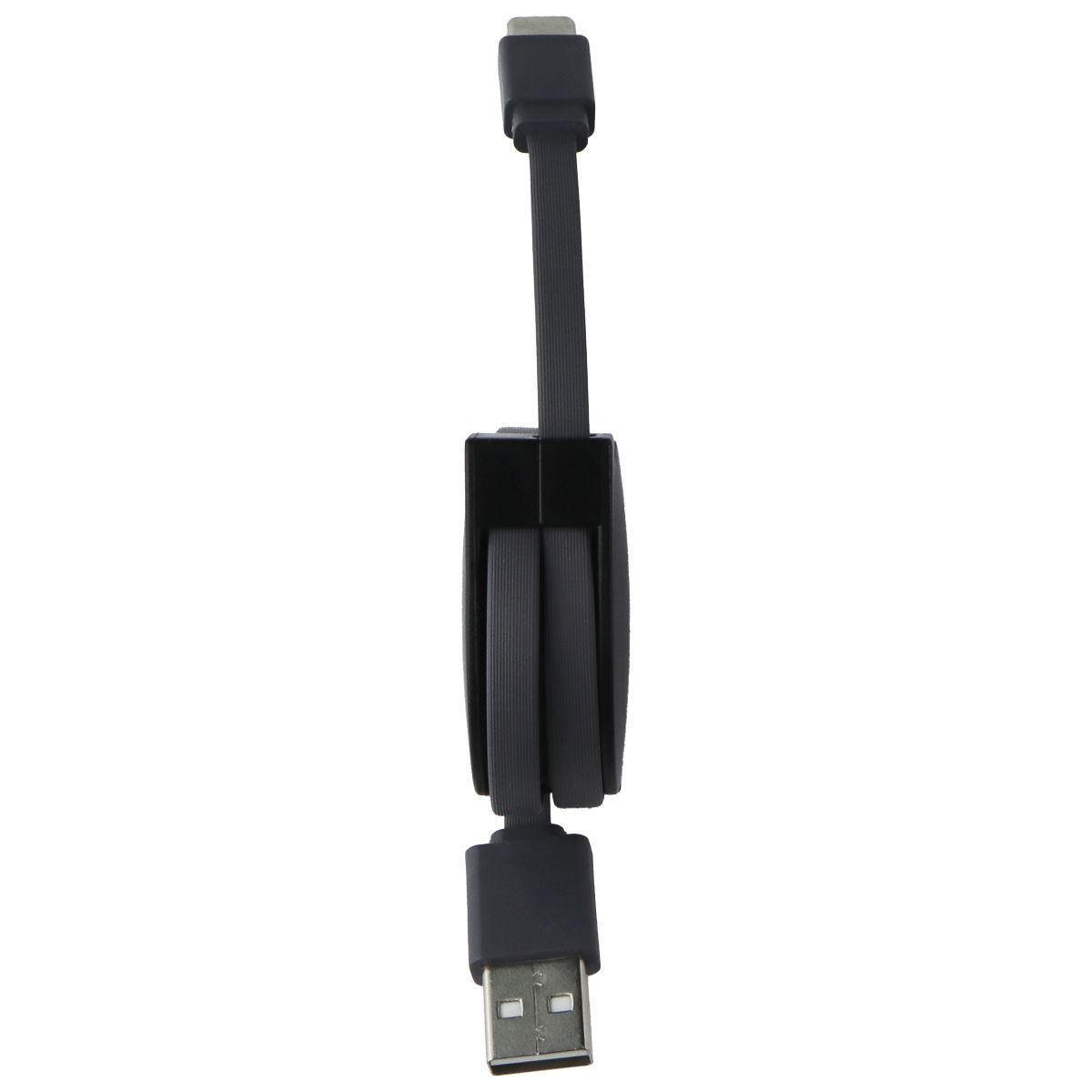 ZGear 3ft Retractable USB-A to USB-C Charge & Sync Cable - Dark Gray Cell Phone - Cables & Adapters ZGEAR - Simple Cell Bulk Wholesale Pricing - USA Seller
