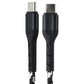 ZGEAR 10FT USB-C to USB-C Braided Cable - Black / Silver Cell Phone - Cables & Adapters ZGEAR - Simple Cell Bulk Wholesale Pricing - USA Seller