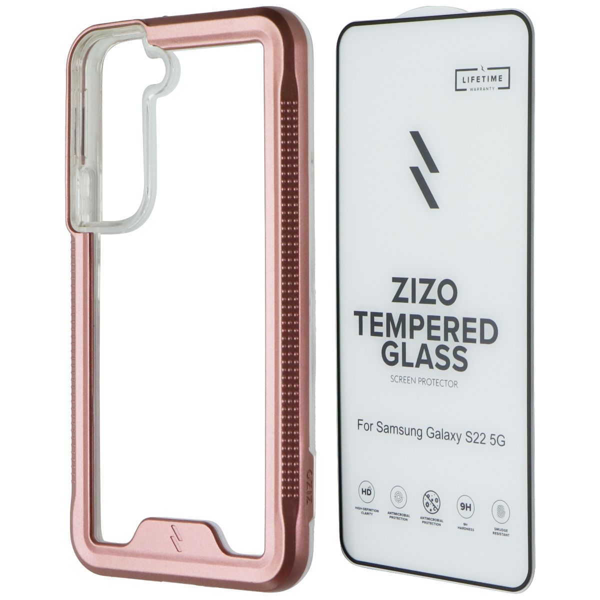 ZIZO Ion Series Case and Screen Protector for Samsung Galaxy S22 (5G) - Rose Cell Phone - Cases, Covers & Skins Zizo - Simple Cell Bulk Wholesale Pricing - USA Seller