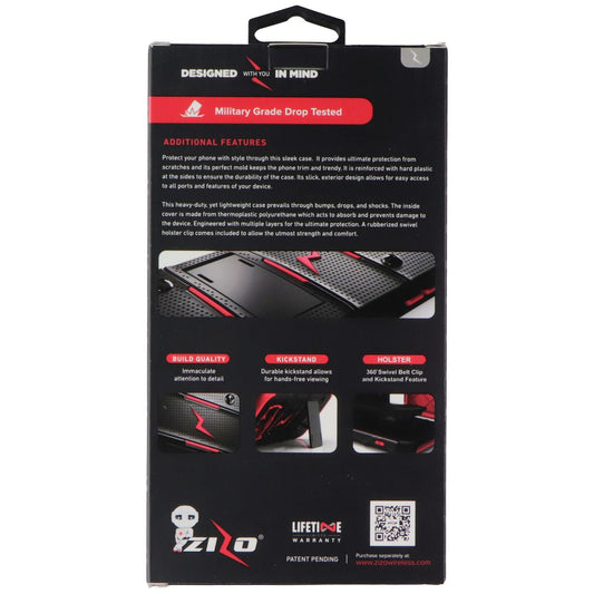 ZIZO Bolt Cover Kickstand Case + Screen + Holster for LG X Power - Black Cell Phone - Cases, Covers & Skins Zizo - Simple Cell Bulk Wholesale Pricing - USA Seller