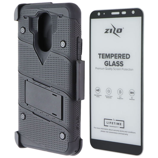 ZIZO Bolt Series Case / Screen / Holster for LG Harmony 3/K40/Solo  - Black