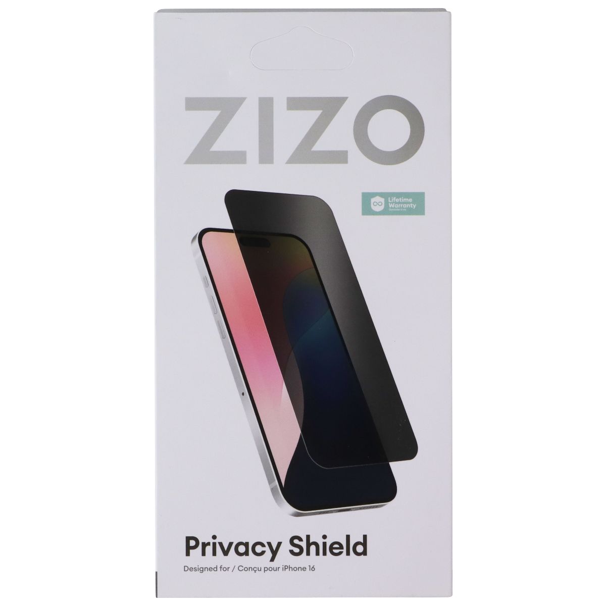 ZIZO PRIVACY Shield Tempered Glass for iPhone 16 Smartphones