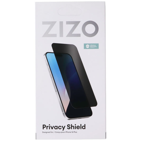 ZIZO Privacy Shield Tempered Glass Screen Protector for Apple iPhone 16 Plus Cell Phone - Screen Protectors Zizo - Simple Cell Bulk Wholesale Pricing - USA Seller