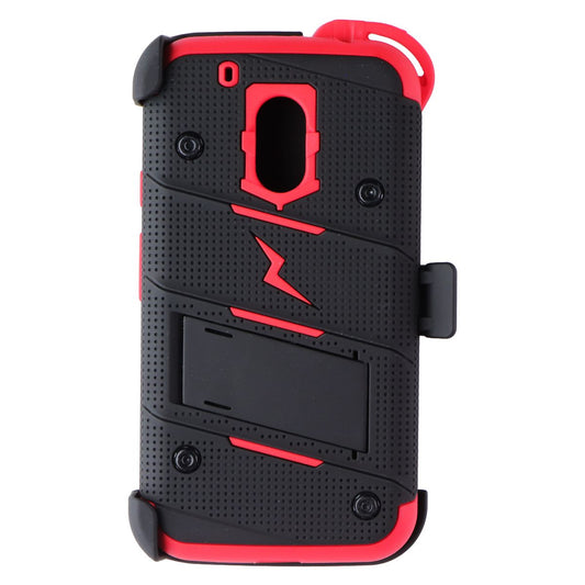 ZIZO Bolt Series Case / Holster / Glass for Motorola Moto G4 Play - Black/Red Cell Phone - Cases, Covers & Skins Zizo - Simple Cell Bulk Wholesale Pricing - USA Seller