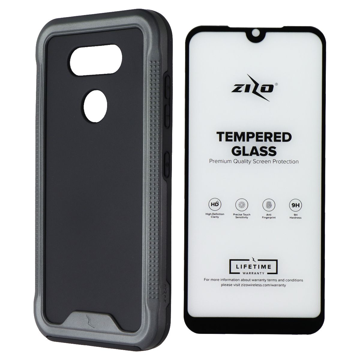 ZIZO Ion Series Case w/Glass for LG Fortune 3/Aristo 5/Tribute Monarch - Black Cell Phone - Cases, Covers & Skins Zizo - Simple Cell Bulk Wholesale Pricing - USA Seller