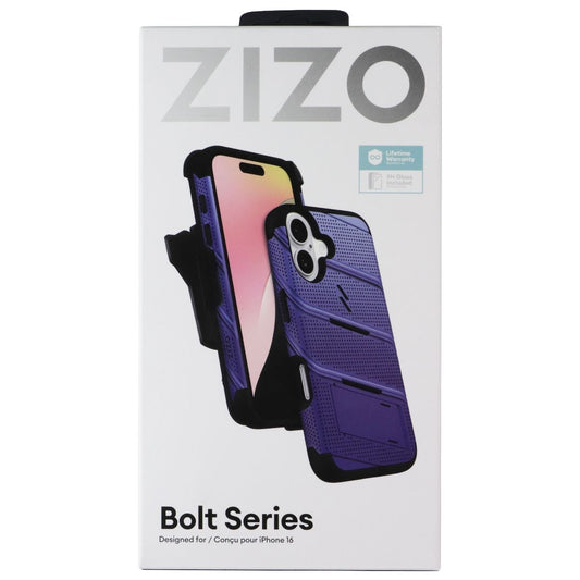 ZIZO Bolt Series Bundle (MagSafe Case/Holster/Screen) for Apple iPhone 16 - Blue Cell Phone - Cases, Covers & Skins Zizo - Simple Cell Bulk Wholesale Pricing - USA Seller