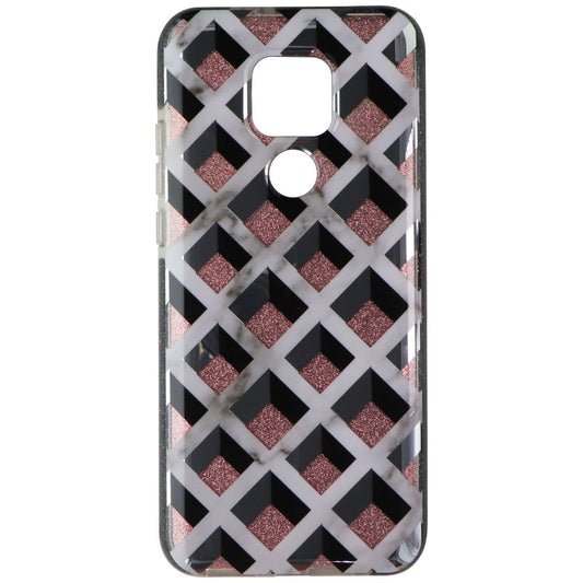 Zizo Divine Series Case for Motorola Moto G Play (2021) - Pink/Silver Geo