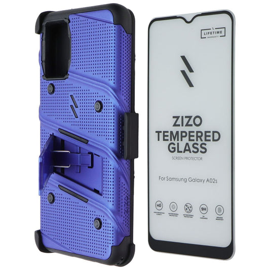 Zizo BOLT Series Case and Holster for Samsung Galaxy A02s - Blue/Black Cell Phone - Cases, Covers & Skins Zizo - Simple Cell Bulk Wholesale Pricing - USA Seller