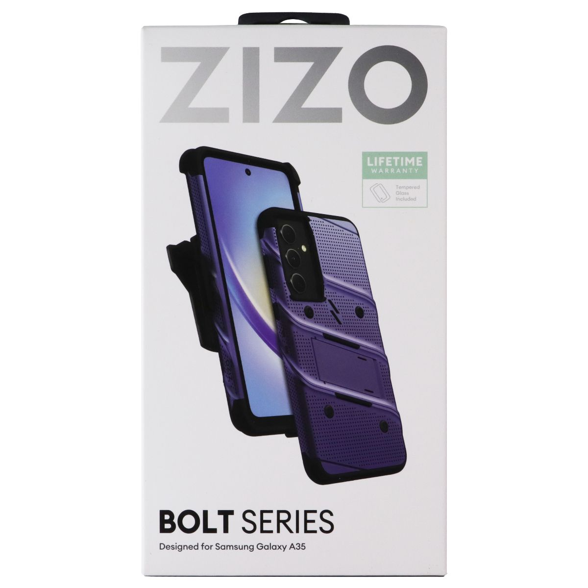 ZIZO Bolt Series Case / Holster / Tempered Glass for Samsung Galaxy A35 Blue