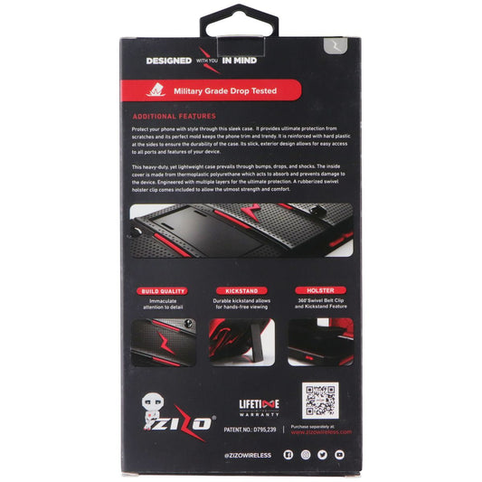 Zizo Bolt Cover Series (Case / Screen / Holster) for Apple iPhone X - Black Cell Phone - Cases, Covers & Skins Zizo - Simple Cell Bulk Wholesale Pricing - USA Seller