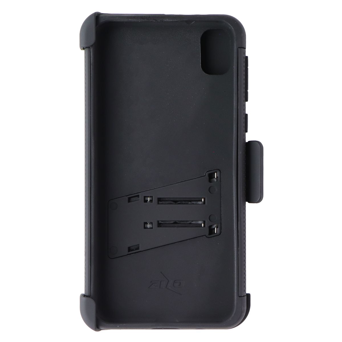Zizo Bolt Series Case & Holster with Tempered Glass for Moto E6 - All Black