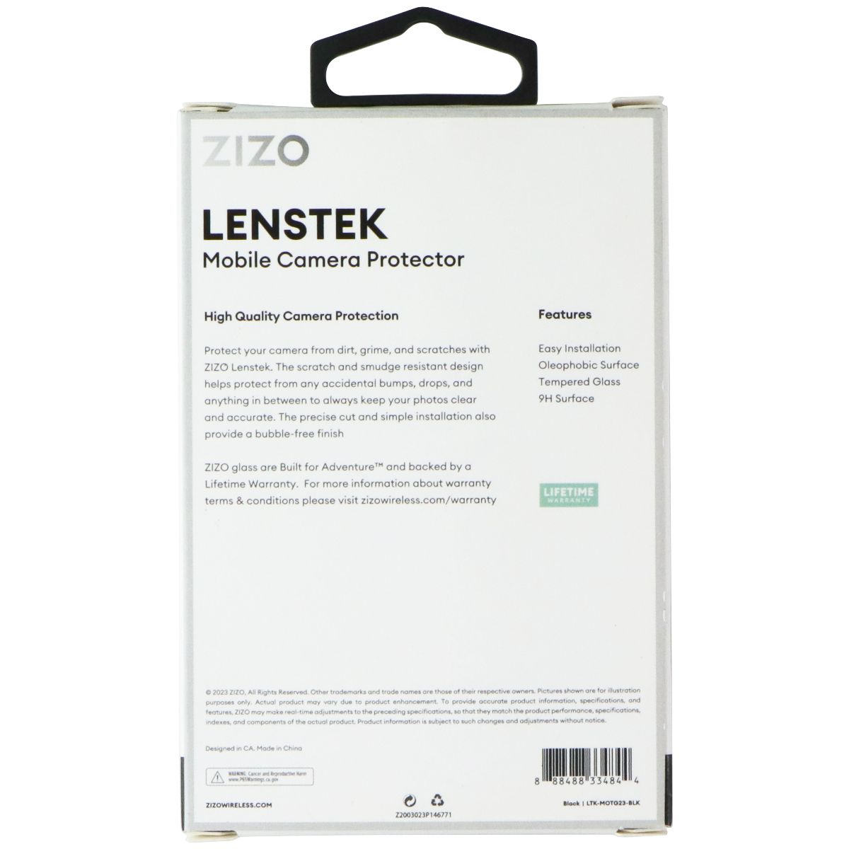 ZIzo Lenstek Mobile Camera Protector for Motorola Moto G 5G (2023) - 2 Pack Cell Phone - Screen Protectors Zizo - Simple Cell Bulk Wholesale Pricing - USA Seller