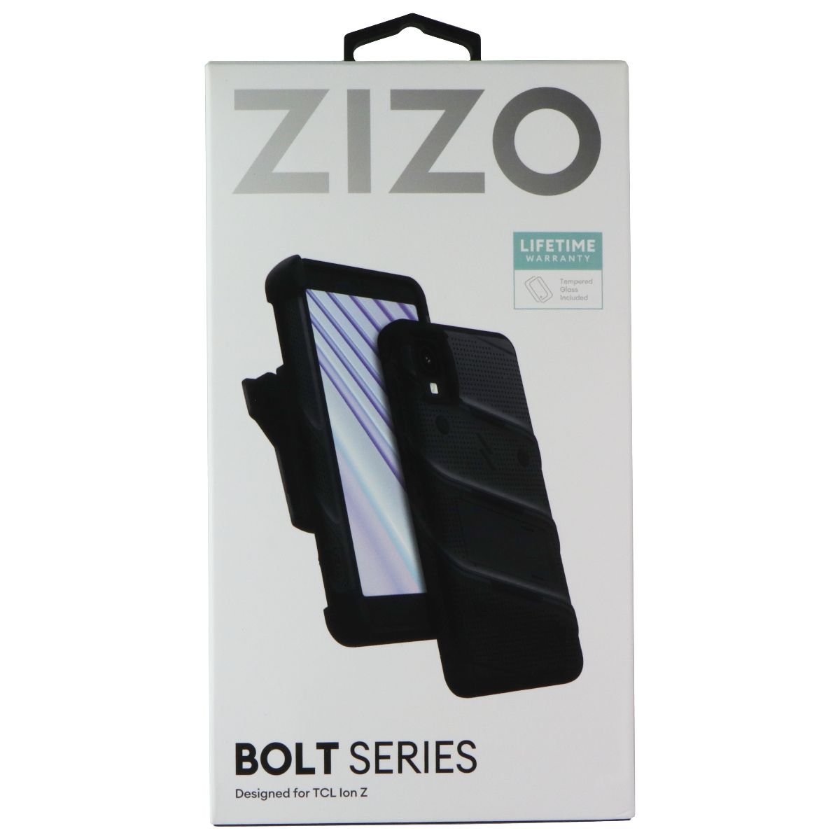 ZIZO Bolt Series Case / Screen / Holster for TCL Ion Z - Black Cell Phone - Cases, Covers & Skins Zizo - Simple Cell Bulk Wholesale Pricing - USA Seller