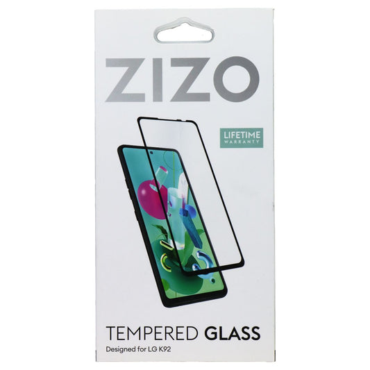 ZIZO Tempered Glass Screen Protector for LG K92 - Clear/Black Border Cell Phone - Screen Protectors Zizo - Simple Cell Bulk Wholesale Pricing - USA Seller